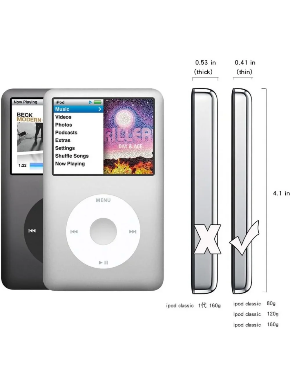 Handmade Leather Case for iPod Classic 6th/7th Gen - Durable & Stylish